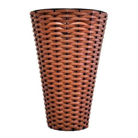 Luminária Arandela de Parede Utron Junco Cônica 30cm X 15cm - Palha