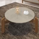 Ver imagem 2 de Mesa De Centro Para Sala 006008 Off White Cedro DCASA