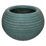 Vaso Rotomoldado Bojado Ondulado Grande Plantas Jardim 33x47 - Verde - 1