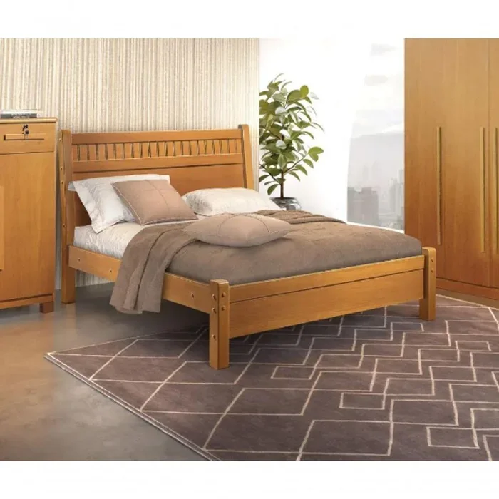 Cama Casal 185 100% Mdf:cinamomo