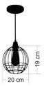Ver imagem 2 de Lustre Luminária Pendente Utron Aramado Curve Preto e Cobre - Preto