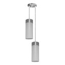 Ver imagem 1 de Lustre Luminária Pendente Utron Copo Duplo Translúcido E27 - Branco - 110v/220v (bivolt)