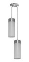 Ver imagem 1 de Lustre Luminária Pendente Utron Copo Duplo Translúcido E27 - Branco - 110v/220v (bivolt)