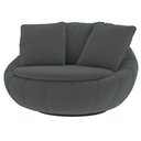 Ver imagem 7 de Poltrona Giratória 127cm Golden Veludo Cinza - Sallar Home