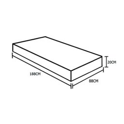 Colchão Solteiro Luckspuma Espuma Aspen Super Firme 88x188x20 - 5