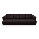 Ver imagem 6 de Sofá Retrátil Manual Sala de Estar Nolan Bipartido 414cm Conforto Premium em Couro Wine Vinho G58 -