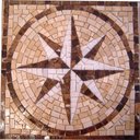 Ver imagem 1 de Rosa Dos Ventos em Mosaico Rosone Fiorentino Ii Rústico Tamanho 130cm