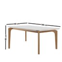 Ver imagem 4 de Conjunto de Mesa de Jantar Dublin 180 Tp MDF Laminado Canto Copo 6 Cadeiras Estela