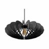 Lustre Pendente em Madeira - Stick Atom - Preto - 1
