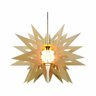 Lustre Pendente em Madeira - Stick Star - Marfim - 3