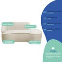 Ver imagem 6 de Kit Divã Recamier Orgânico Marrocos 200cm Lado Direito e 2 Poltronas Amore Bouclé