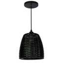 Ver imagem 1 de Lustre Luminária Pendente Utron Junco Taça Rústico 19cm - Tabaco