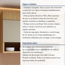 Ver imagem 5 de Armário Aéreo 1 Porta Basculante e Nicho 120cm 100% MDF Realeza Premium Bege/Carvalho/Greige