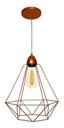 Ver imagem 1 de Lustre Luminária Pendente Utron Aramado Big Class Cobre ou Preto - Cobre - 110v/220v (bivolt)