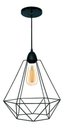 Ver imagem 1 de Lustre Luminária Pendente Utron Aramado Big Class Cobre ou Preto - Preto - 110v/220v (bivolt)