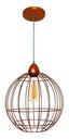 Ver imagem 1 de Lustre Luminária Pendente Utron Aramado Big Curve Cobre ou Preto - Cobre - 110v/220v (bivolt)