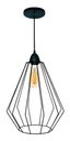 Ver imagem 1 de Lustre Luminária Pendente Utron Aramado Big Cake Cobre ou Preto - Preto - 110v/220v (bivolt)