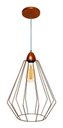 Ver imagem 1 de Lustre Luminária Pendente Utron Aramado Big Cake Cobre ou Preto - Cobre - 110v/220v (bivolt)