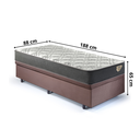 Ver imagem 2 de Cama Box Solteiro com Baú 88x188 com Colchão Adapto Ecoflex Molas Ensacadas Suede