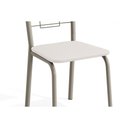 Ver imagem 4 de Conjunto: Mesa Sala Jantar Loire C/ Tampo de Vidro 120x80cm e 4 Cadeiras Florença Niquel - Branco