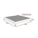 Ver imagem 2 de Cama Japonesa com Cabeceira Queen Yeon Corea Madeira Linho Cinza Sallar Home