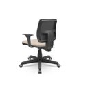 Ver imagem 3 de Cadeira Brizza Executiva Tela Preta Base Standard Back System Assento Vinil Bege