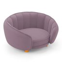 Ver imagem 6 de Mini Cama Poltrona Pet Lary Baby para Cachorro Veludo Rosé - Desk Design