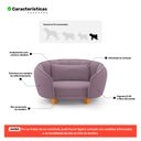 Ver imagem 3 de Mini Cama Poltrona Pet Lary Baby para Cachorro Veludo Rosé - Desk Design