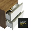 Ver mais imagens de Armário de Cozinha Completa 260cm Rustic Branco Veludo Lux Madesa 01