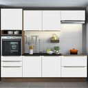 Ver imagem 1 de Armário de Cozinha Completa 260cm Rustic Branco Veludo Lux Madesa 01