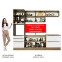 Ver imagem 6 de Armário de Cozinha Completa 260cm Rustic Branco Veludo Lux Madesa 01