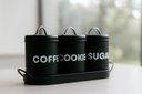 Ver imagem 5 de Pote Lata de Mantimentos Industrial Coffee - Linha Dom:preto