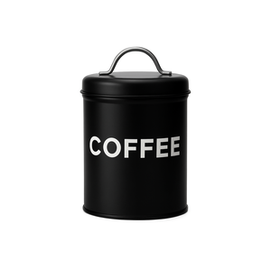 Pote Lata de Mantimentos Industrial Coffee - Linha Dom:preto