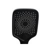 Ducha Manual Abs Preto Fosco 3 Jatos com Desviador Quadrado - 3