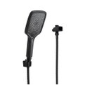 Ver imagem 1 de Ducha Manual Abs Preto Fosco 3 Jatos com Desviador Quadrado