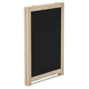 Ver imagem 2 de Cavalete de Calçada Standard Preto 70x50 Cm Moldura Pinus Natural