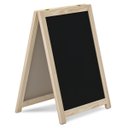 Ver imagem 1 de Cavalete de Calçada Standard Preto 70x50 Cm Moldura Pinus Natural