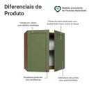 Ver imagem 4 de Armário Aéreo 70 Cm 2 Portas Rustic/verde Vik Madesa Rustic/verde Rustic/verde