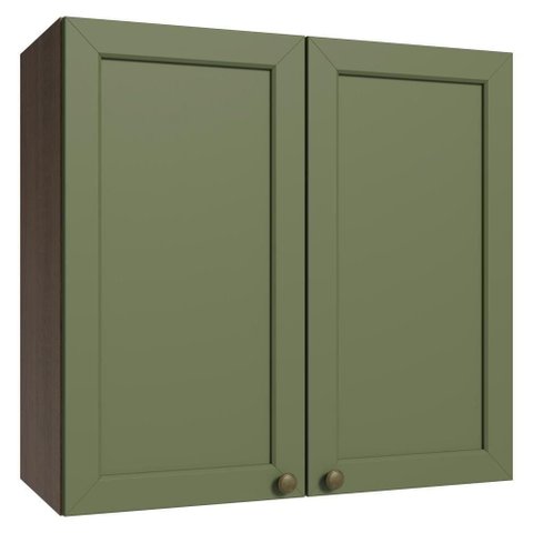 Armário Aéreo 70 Cm 2 Portas Rustic/verde Vik Madesa Rustic/verde Rustic/verde