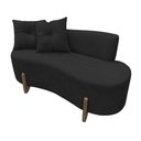 Ver imagem 2 de Namoradeira Sofá Feijão Luna Orgânica Couro Preto