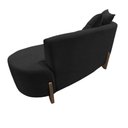 Ver imagem 4 de Namoradeira Sofá Feijão Luna Orgânica Couro Preto