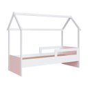 Ver imagem 5 de Cama Infantil Montessoriana Solteiro Branco com Rosa Completa Móveis