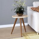 Ver imagem 2 de Mesa Lateral Tiffany para Sala de Estar/ Escritório Off White - Bela Móveis