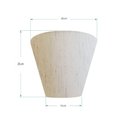 Ver imagem 3 de Arandela Retro Cone Vivare Md-2001 Cúpula em Tecido 25-26x13cm - Bivolt Linho Bege 127-220v
