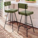 Ver imagem 2 de Kit 2 Banquetas Madri Alta 93cm Verde - Salaone
