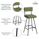 Ver imagem 5 de Kit 2 Banquetas Madri Alta 93cm Verde - Salaone