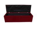 Ver imagem 4 de Kit Cabeceira e Recamier Baú para Cama Box Casal Queen:marsala