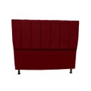 Ver imagem 2 de Kit Cabeceira e Recamier Baú para Cama Box Casal Queen:marsala