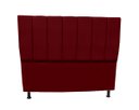 Ver imagem 2 de Kit Cabeceira e Recamier Baú para Cama Box Casal Queen:marsala