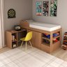 Cama Multifuncional com Armário e Escrivaninha - Amêndoa - 1